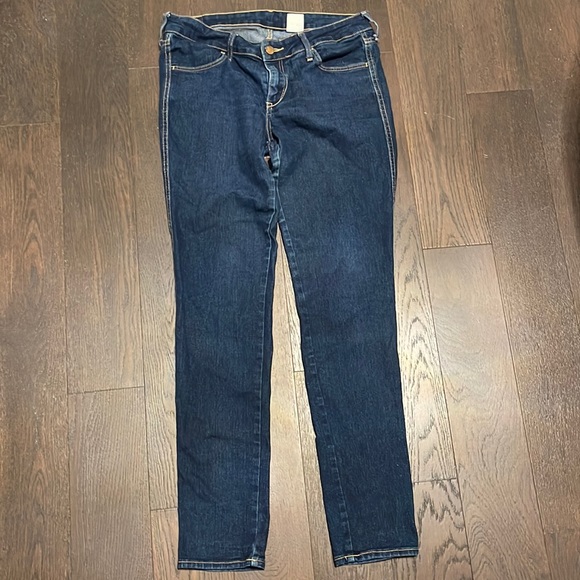 These are H&M jeans, size 12, dark blue wash. - Picture 1 of 2
